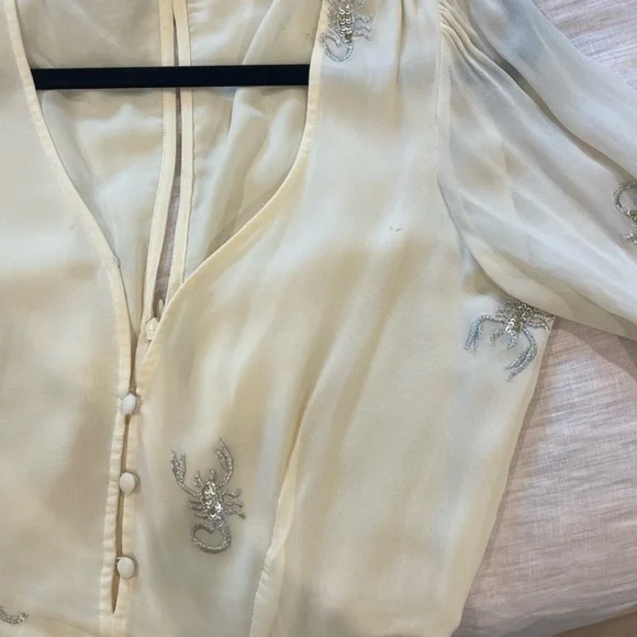 FOR LOVE & LEMONS SCORPION DRESS FREE PEOPLE REVOLVE STONE COLD FOX PLANET BLUE - Picture 3 of 14